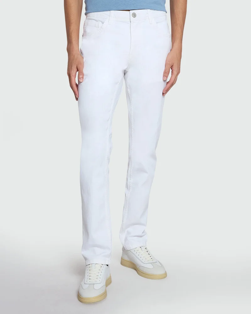 Ovs Men'S White Straight-Fit Jeans