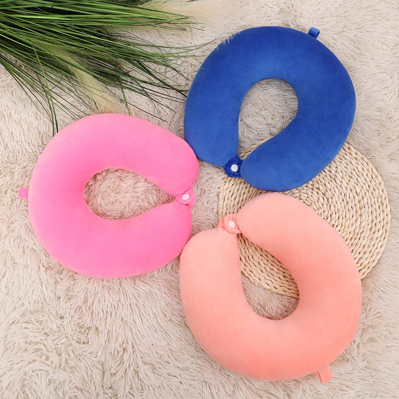 Wholesale U-shaped pillow custom logo office lunch break pillow neck pillow travel neck pillow aircraft car U-shaped pillow - Image 3