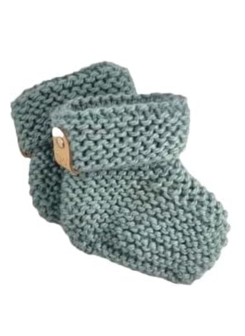 SMA - SMA Knit Crochet Baby Booties Newborn Socks-Handmade Shoes Deep Baby Booties for Newborn and Infant- Hand Knitting Crochet for Boy and Girl for Winter - Image 1
