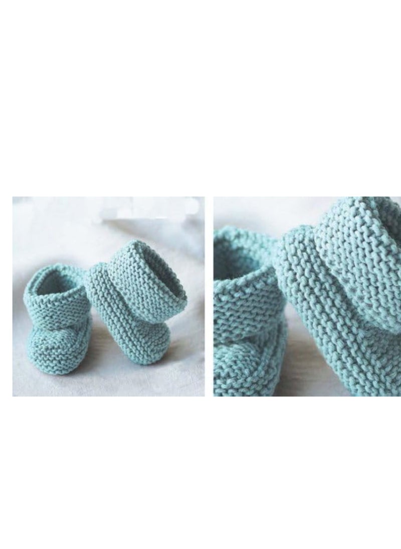 SMA - SMA Knit Crochet Baby Booties Newborn Socks-Handmade Shoes Deep Baby Booties for Newborn and Infant- Hand Knitting Crochet for Boy and Girl for Winter - Image 1