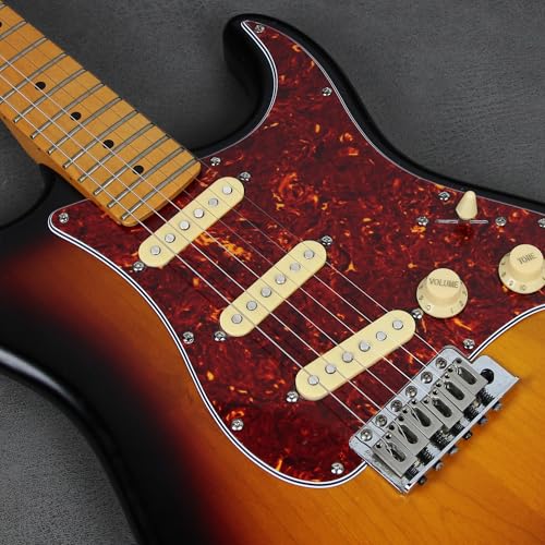 FLEOR Single Coil Pickup Alnico 5 Guitar Neck/Middle/Bridge Pickups Set Staggered, Cream - Image 3