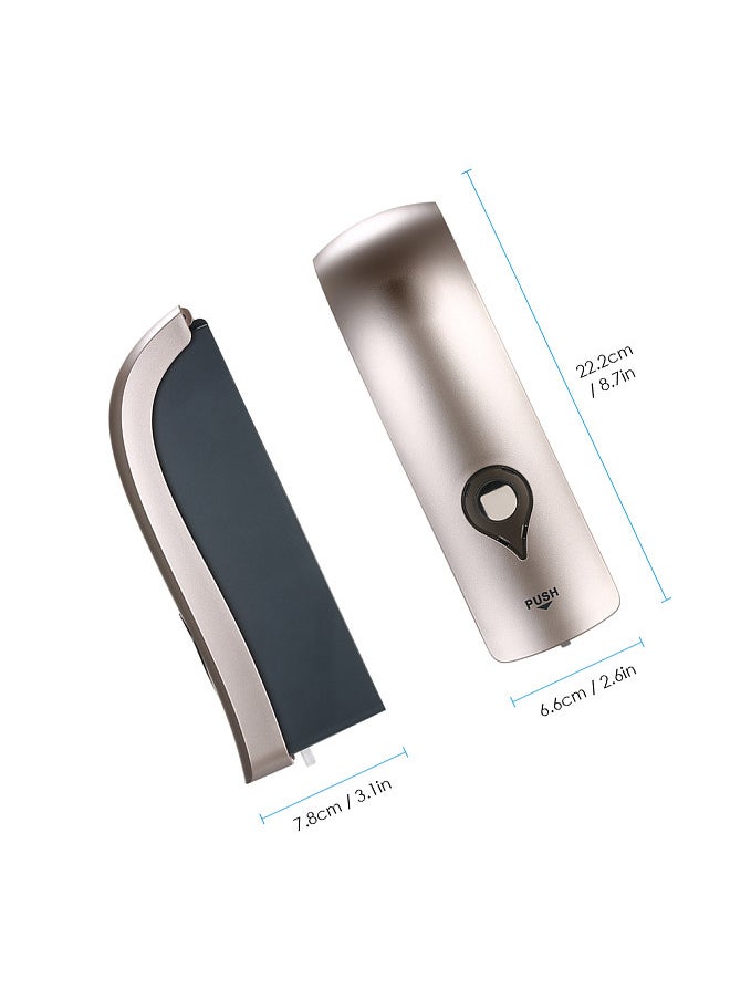 CHUANGDIAN 300ml Wall Mounted Single-Head Manual Soap Dispenser Shower Gel Liquid Shampoo Dispenser Holder--Champagne Gold  - Image 2