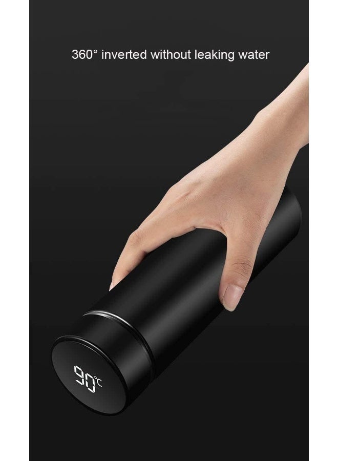 BTS-UAE Smart Water Bottle, Vacuum Insulated Stainless Steel Thermal Bottle, Intelligent Measurement Water Temperature, for Home Office Sport Camping (black)  - Image 5