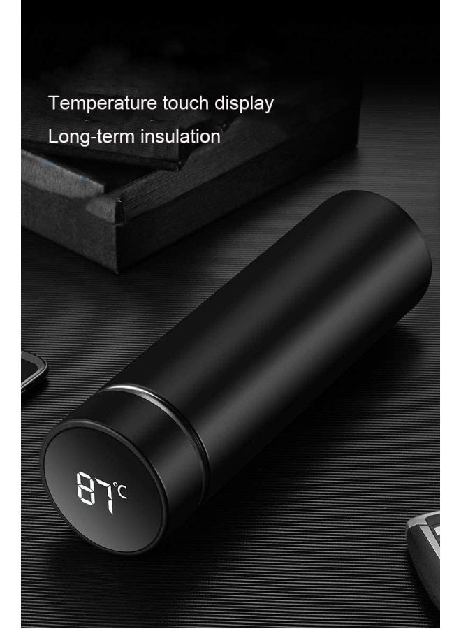 BTS-UAE Smart Water Bottle, Vacuum Insulated Stainless Steel Thermal Bottle, Intelligent Measurement Water Temperature, for Home Office Sport Camping (black)  - Image 4