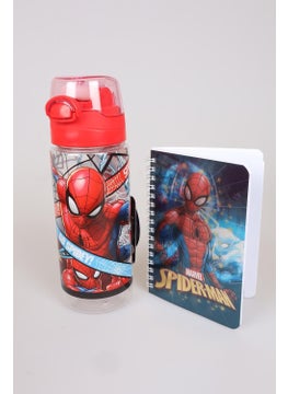 SPIDERMAN LICENSED 500 ML TRITAN DRINKER AND NOTEBOOK SET  - Image 1