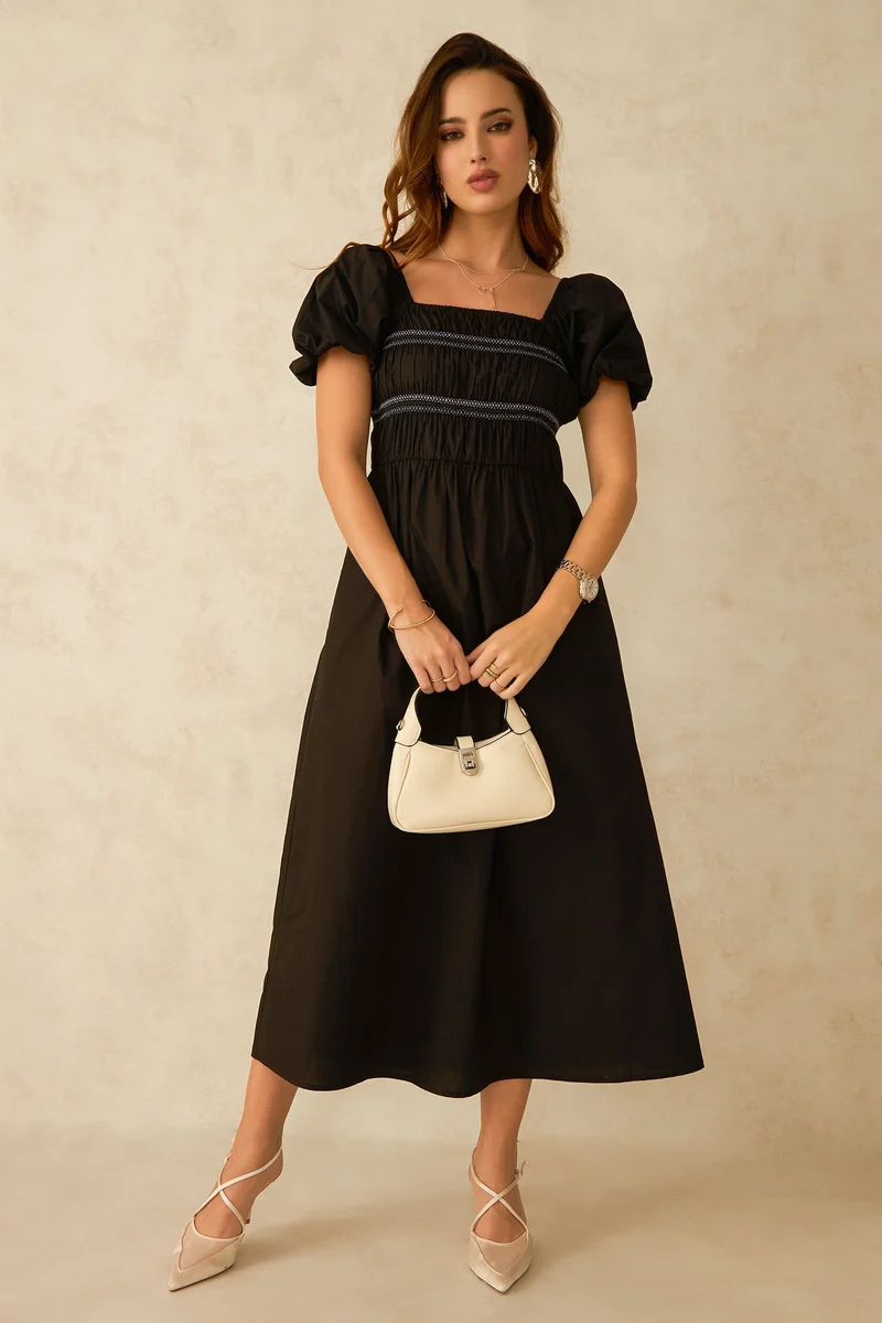 Virgio Puff Sleeve Dress