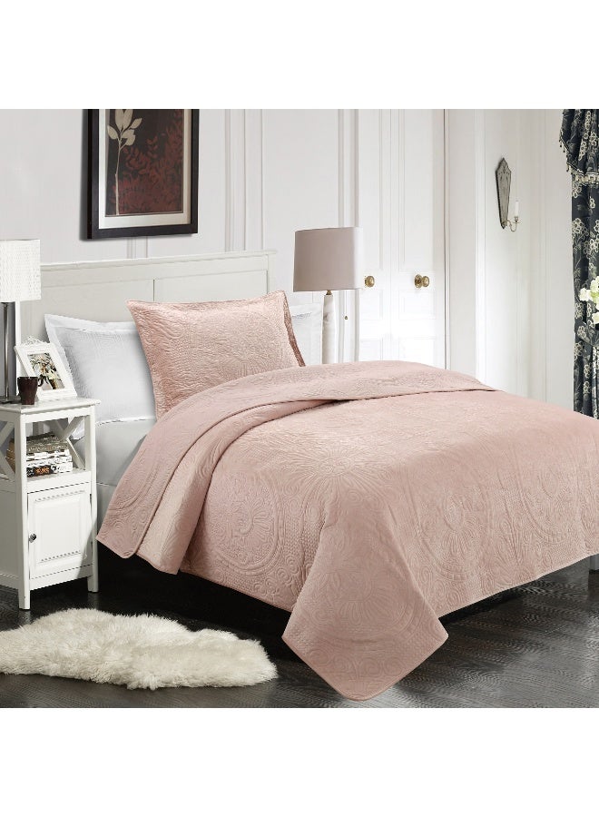 2 Pieces Super Soft Velvet Twin Bed Set 