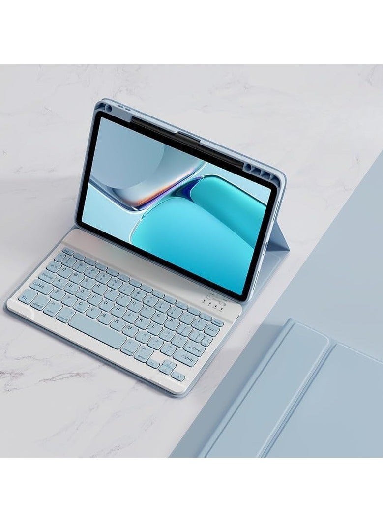 general Keyboard Case Compatible with Xiaomi Poco Pad 12.1-inch, Tablet Leather Protective Cover [Built-in Pencil Slot] Detachable Wireless Bluetooth Keyboard for Poco Pad 12.1"