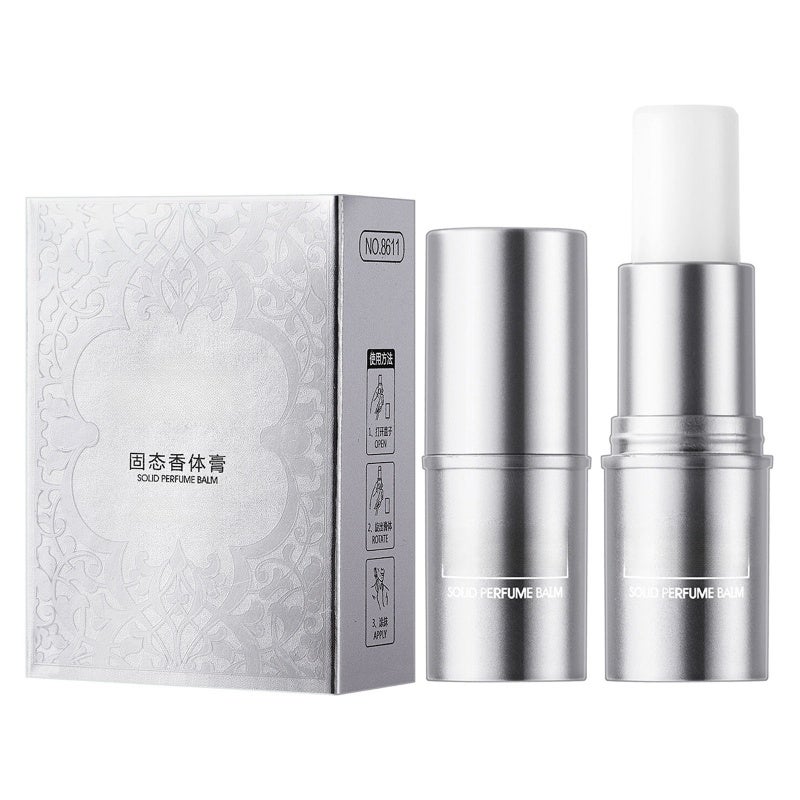 Portable Fragrance Solid Stick: White, 1 Size, Small & Portable, Leak-proof Design, Delicate Smooth Texture, Long-lasting Fragrance for Daily On-the-go Use, Personal Freshness - Image 1