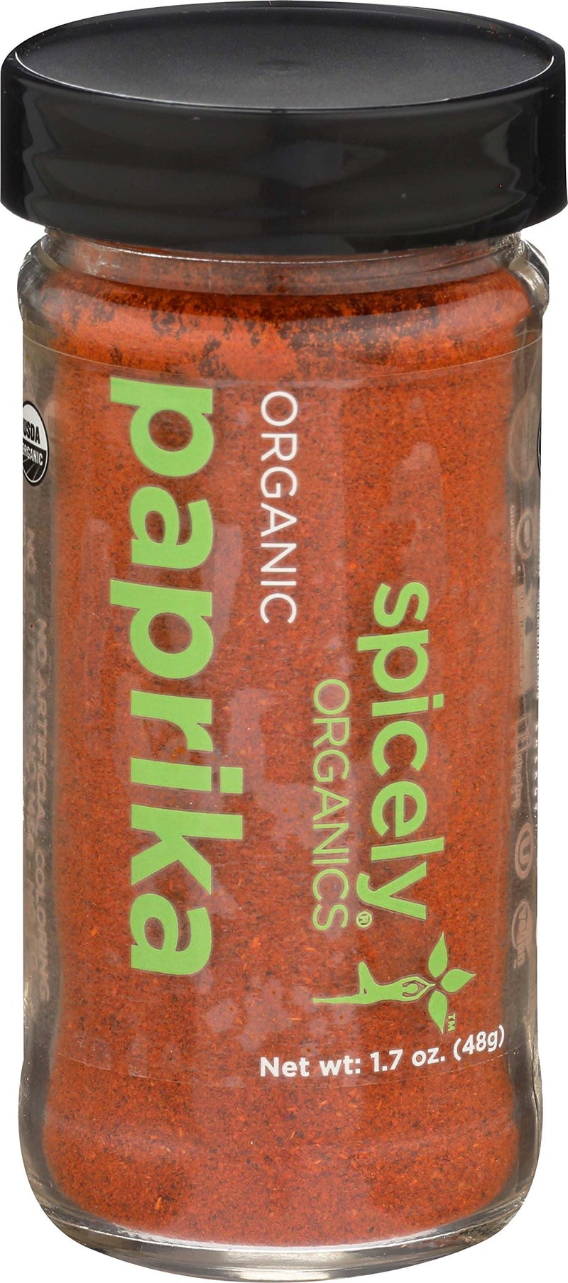 Spicely Organic Paprika Powder 1.70 Ounce Jar Certified Gluten Free - Image 1