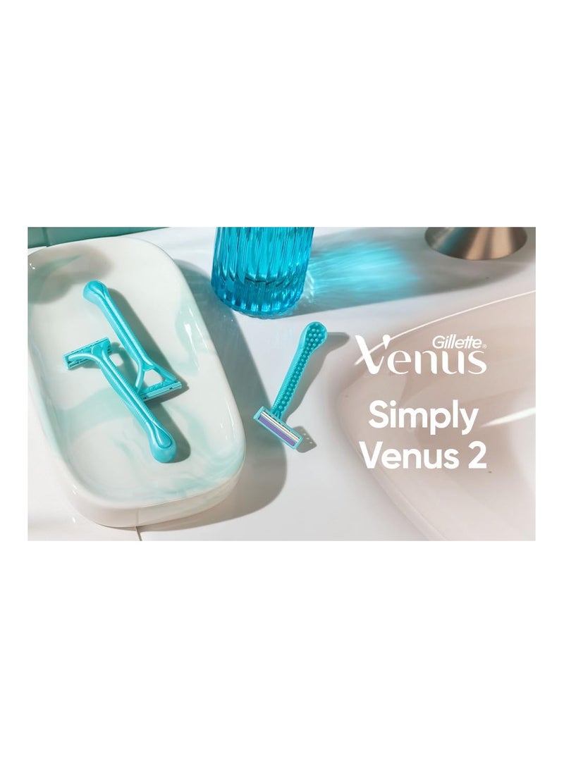 فينوس ماكينة حلاقة سيمبلي فينوس 2 للاستخدام مرة واحدة، 12 قطعة - Image 2