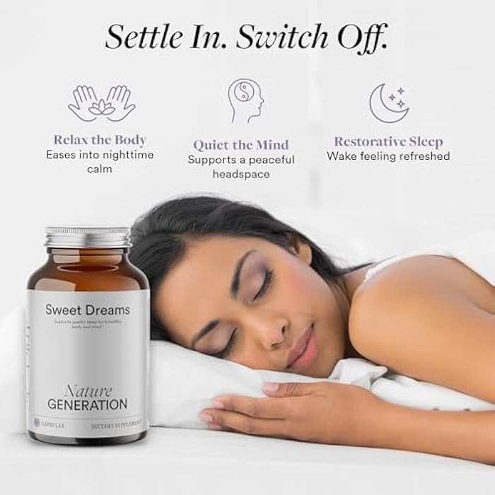 USDA Organic Sleep Supplement – Melatonin-Free Sleep Aid with L-Theanine, Passionflower, and Valerian Root for Stress Relief and Better Sleep – 60 Capsules - Image 3