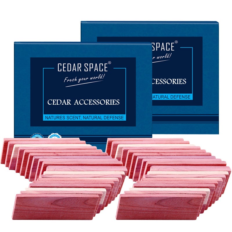 Cedar Space Cedar Blocks for Clothes Storage 16 Pcs 2 Value Packs 100 Aromatic Red Ceder Blocks Cedar Planks Cedar Accessories for Closets Storage