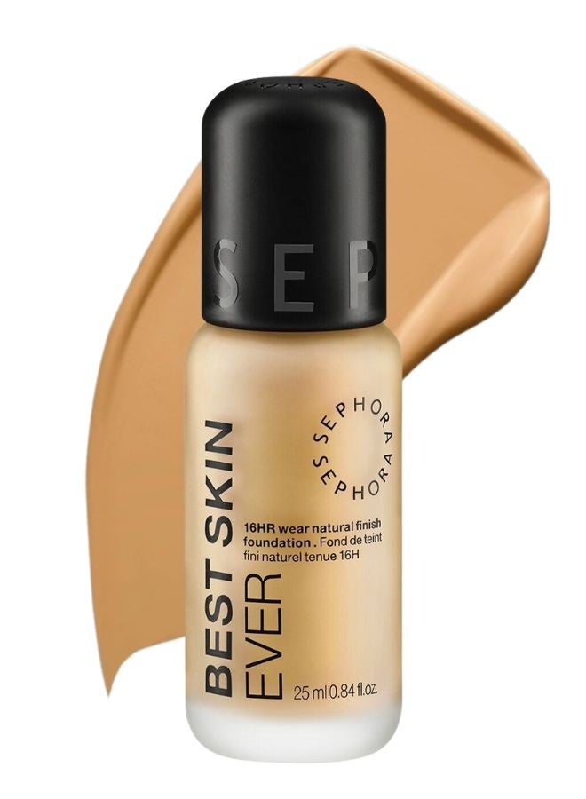 سيفورا مجموعة سيفورا - كريم أساس سائل بيست سكين إيفر بلمسة نهائية طبيعية يدوم 16 ساعة، 25 مل - متوسط ​​بدرجات صفراء - Image 1