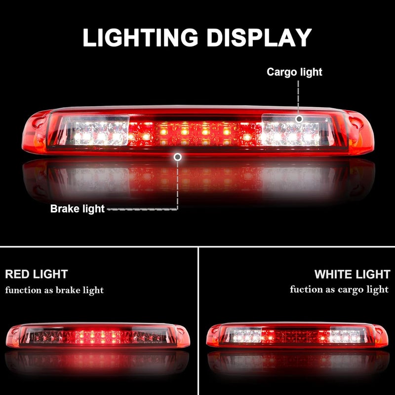 Bomusou LED Third Brake Light for 1999-2007 Chevrolet Silverado/GMC Sierra 1500 2500 3500/HD Classic - Image 2