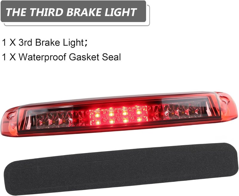 Bomusou LED Third Brake Light for 1999-2007 Chevrolet Silverado/GMC Sierra 1500 2500 3500/HD Classic - Image 4