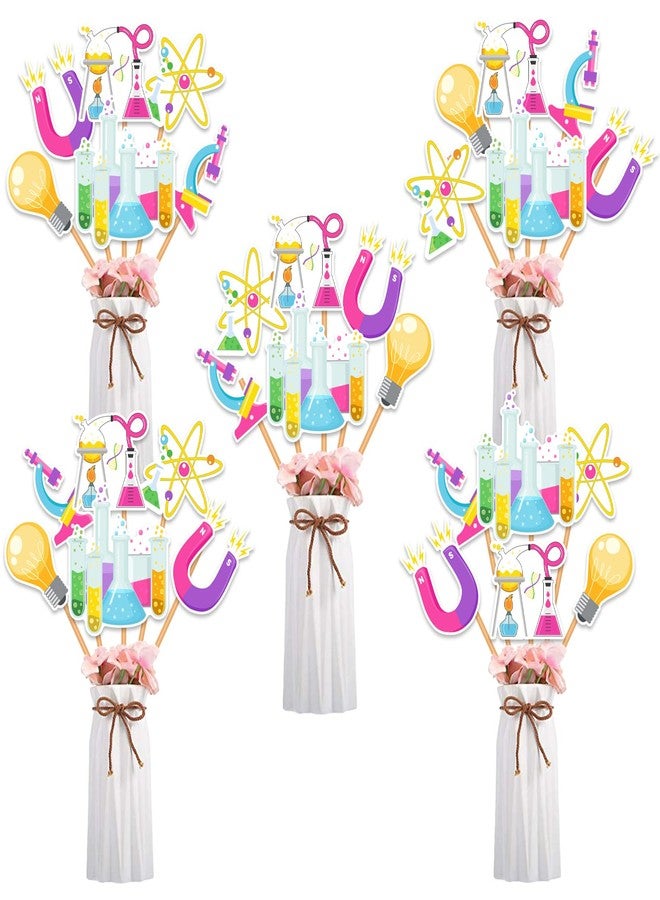 Balterever Science Party Decorations Girl Science Table Decor 24PCS Table Centerpiece Chemistry Lap Science Party Chemistry Party Supplies Science Theme Scientist Laboratory Party Birthday Baby Shower - Image 1