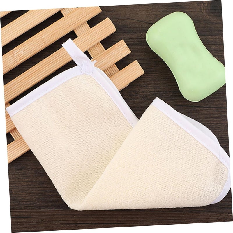 GALPADA 5Pcs Exfoliating Shower Towels Bath Cloths for Quick Dry Scrub Cloths Lightweight and Durable Exfoliating Washcloths for Travel and Home Use - Image 3