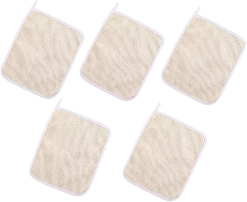 GALPADA 5Pcs Exfoliating Shower Towels Bath Cloths for Quick Dry Scrub Cloths Lightweight and Durable Exfoliating Washcloths for Travel and Home Use - Image 1