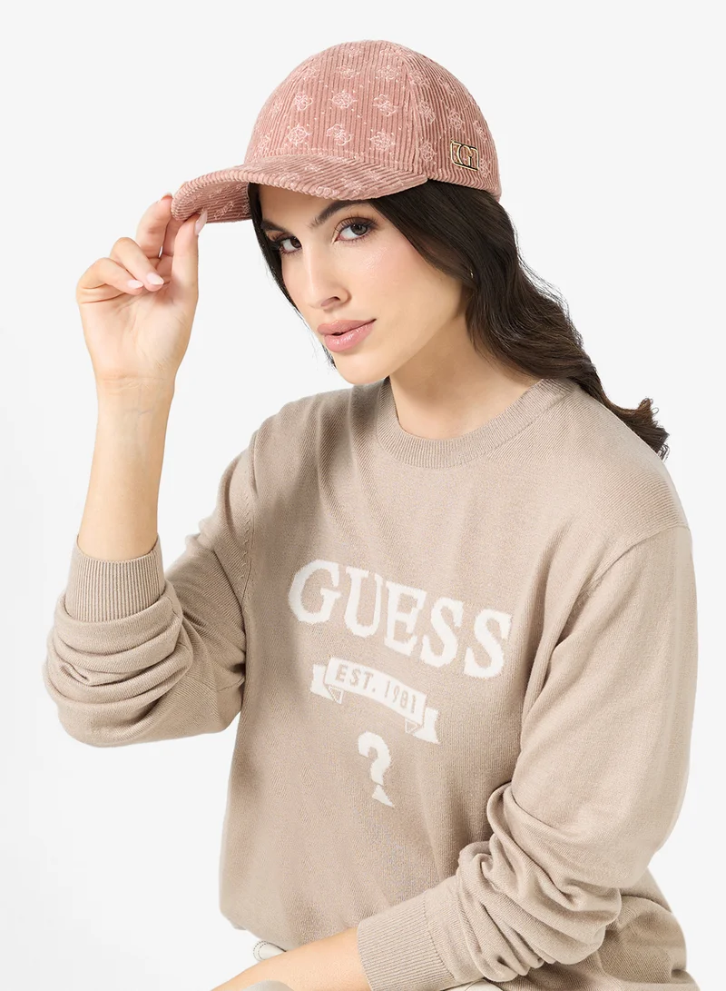 جس قبعة ذروة بشعار منحني