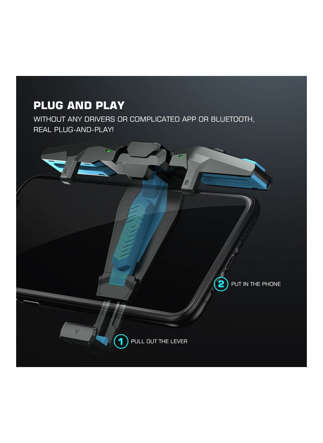 Black Tiger - Joystick Pubg Mobile Game Controller With Free Fire Aim Shooter Buttons wireless - Image 1