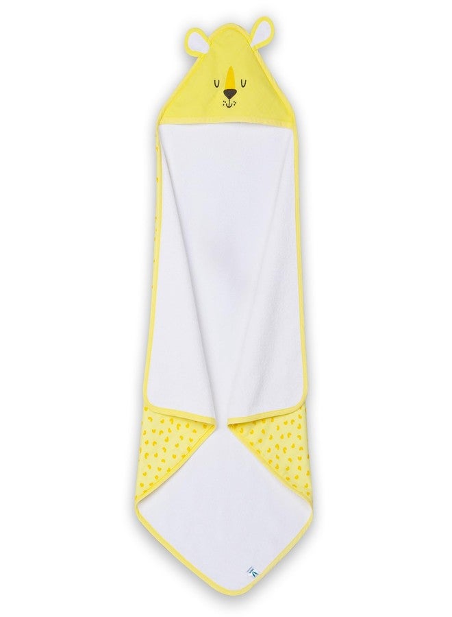 VAYA LY'L-Sun Baby Hooded Towel, Ultra Soft & Quick Absorbent Bath Towel for Newborns & Toddlers, 100% Cotton, Gentle on Baby’s Skin, Lightweight & Travel-Friendly, Color - Lion - Image 2