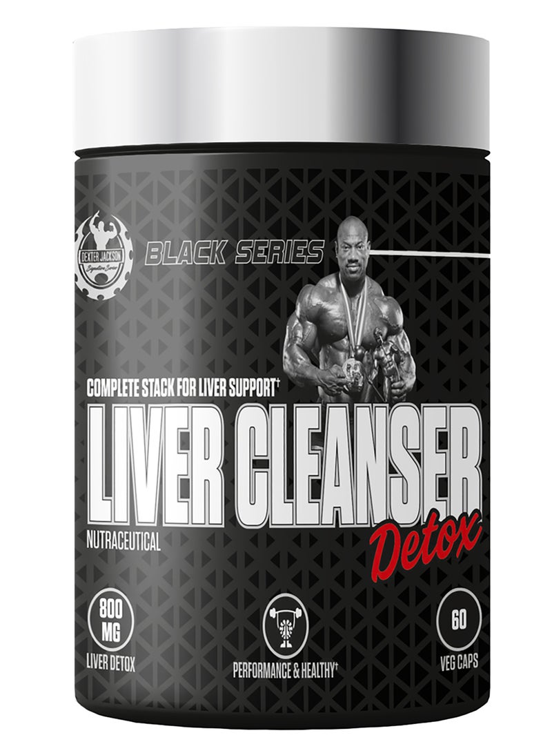 DEXTER JACKSON Black Series Liver Cleanser 60 Veg Capsules - Complete Stack for Liver Support - Image 1