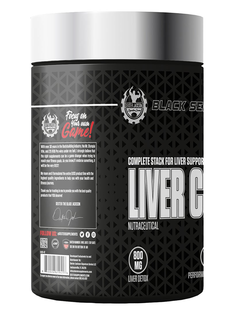 DEXTER JACKSON Black Series Liver Cleanser 60 Veg Capsules - Complete Stack for Liver Support - Image 2