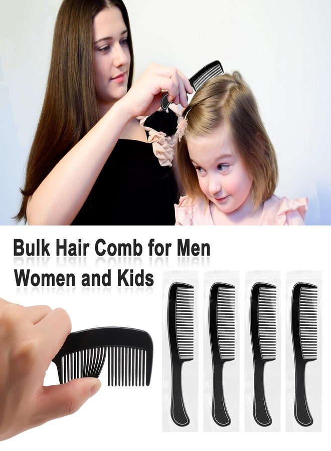 HOFASON 100 Pcs Bulk Hair Combs Individually Wrapped for Women, Kids, Men Beard, Professional Wide Tooth Comb for Hair Styling, Travel, Homeless, Hotel, Shelter, Nursing Home and Church (Black) - Image 4