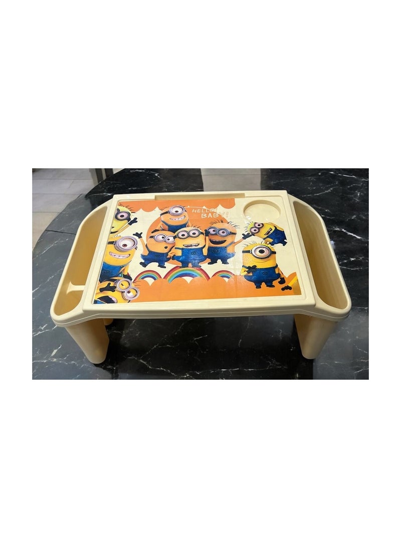 Generic Children's school table with multi-colored side holes 