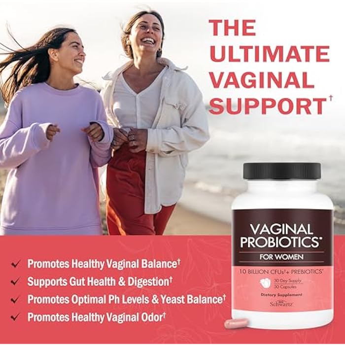 BioSchwartz Vaginal Probiotics for Women Supplement with Prebiotics Lactobacillus Crispatus - Supports Women's Health by Promoting Healthy Vaginal Odor, Flora, PH Balance - 30 Day Supply, 30 Capsules - Image 2