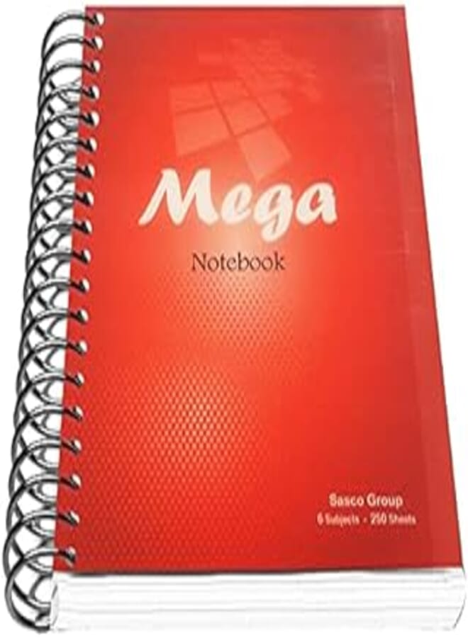 دفتر ملاحظات ساسكو ميجا 6 مقاس A5 - أزرق