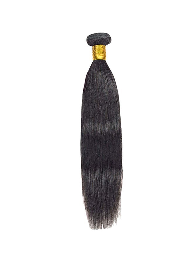 NIBEMINENT Brazilian Straight Hair Bundle Black 16inch