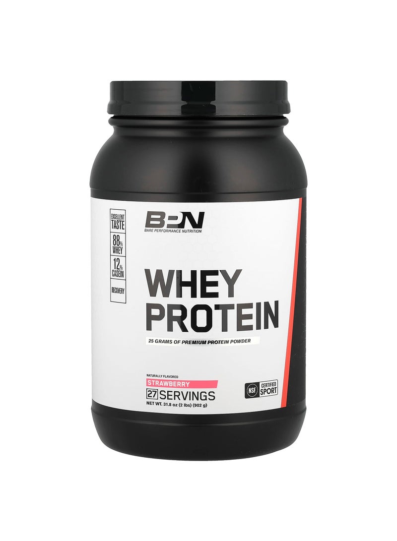 Whey Protein, Strawberry, 2 lbs (902 g)