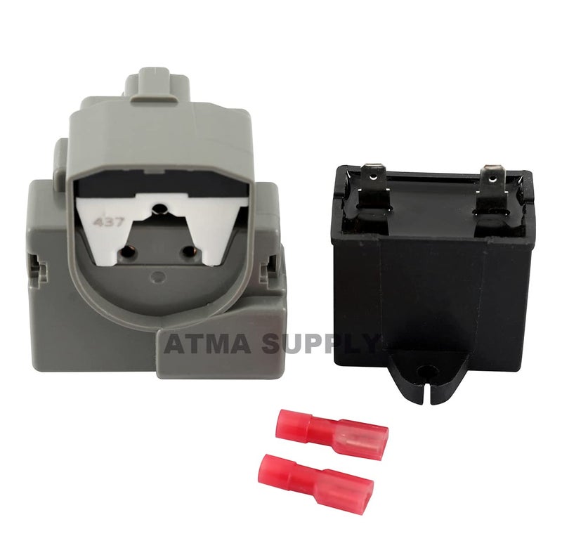ATMA SUPPLY W10189190 TSD2 Refrigerator Start Device W10662129 Run Capacitor Compatible with Whirlpool Kenmore Refrigerator Compressor Overload and Start Relay WPW10189190 W10197428 241941003 2255198 PS11740412 - Image 2