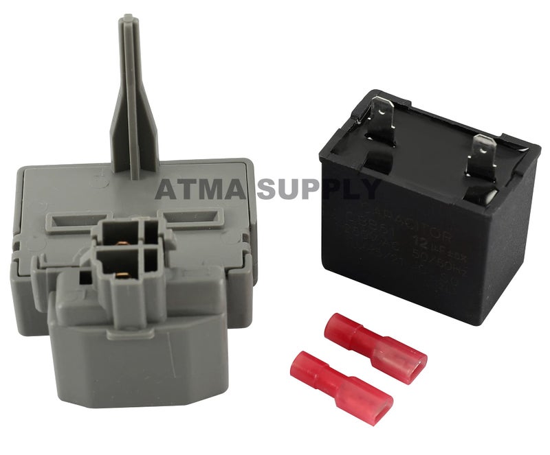 ATMA SUPPLY W10189190 TSD2 Refrigerator Start Device W10662129 Run Capacitor Compatible with Whirlpool Kenmore Refrigerator Compressor Overload and Start Relay WPW10189190 W10197428 241941003 2255198 PS11740412 - Image 3