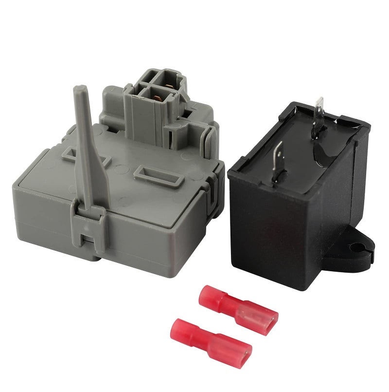 ATMA SUPPLY W10189190 TSD2 Refrigerator Start Device W10662129 Run Capacitor Compatible with Whirlpool Kenmore Refrigerator Compressor Overload and Start Relay WPW10189190 W10197428 241941003 2255198 PS11740412 - Image 1
