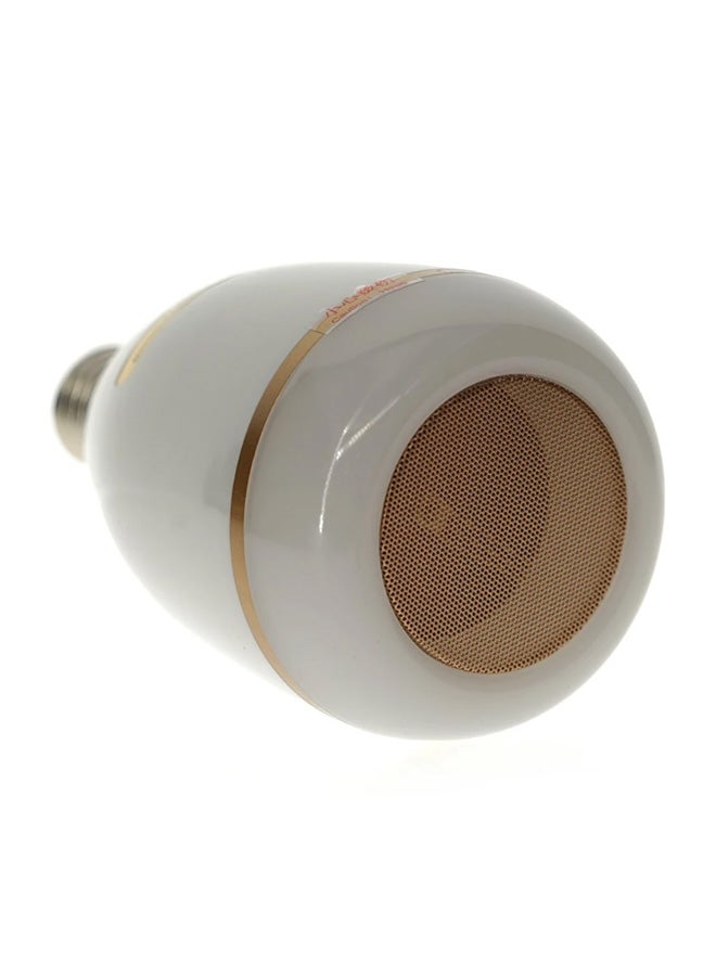مصباح LED كروني للقرآن الكريم مع مكبر صوت عالٍ. أبيض