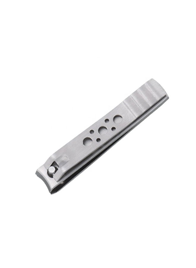 Premium Stainless Steel Nail Clipper for Hands and Feet with Precision Curved Blades for Clean and Safe Cutting, Classic Practical Design with Decorated Pressure Lever and Anti-Slip Grip, Personal Nail Care Tool Ideal for Home and Professional Use, Durable Matte Silver Finish, Easy to Use, Perfect for Gifts and Travel, Long-Lasting Rust-Resistant Nail Cutter for Men, Women, and Children, High-Performance Nail Trimmer with Strong Pivot for Full Control, Daily Use or Salon Professional Nail Care, Ergonomic Design for Safe, Accurate, and Effortless Nail Trimming - Image 5