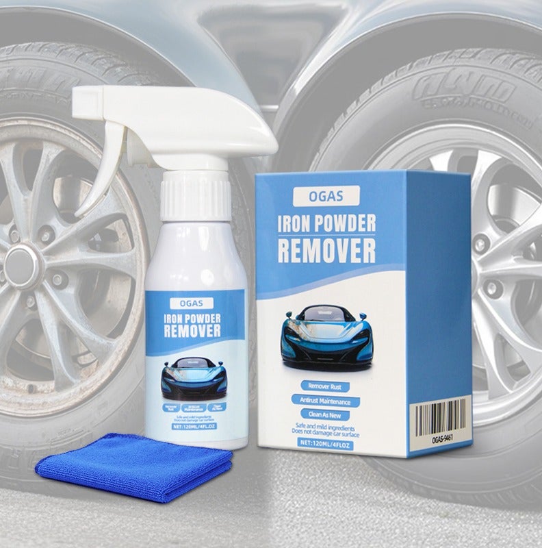 OGAS Iron Powder Remover Spray 120ml – Wheel Dust & Brake Dust Remover, Rust Fallout Cleaner for Car Paint & Wheels - Image 3