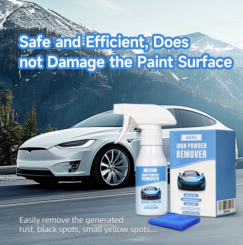 OGAS Iron Powder Remover Spray 120ml – Wheel Dust & Brake Dust Remover, Rust Fallout Cleaner for Car Paint & Wheels - Image 5