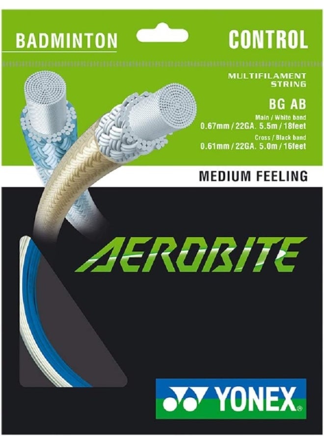 Yonex Bg Aerobite 10Mtr -White Blue 