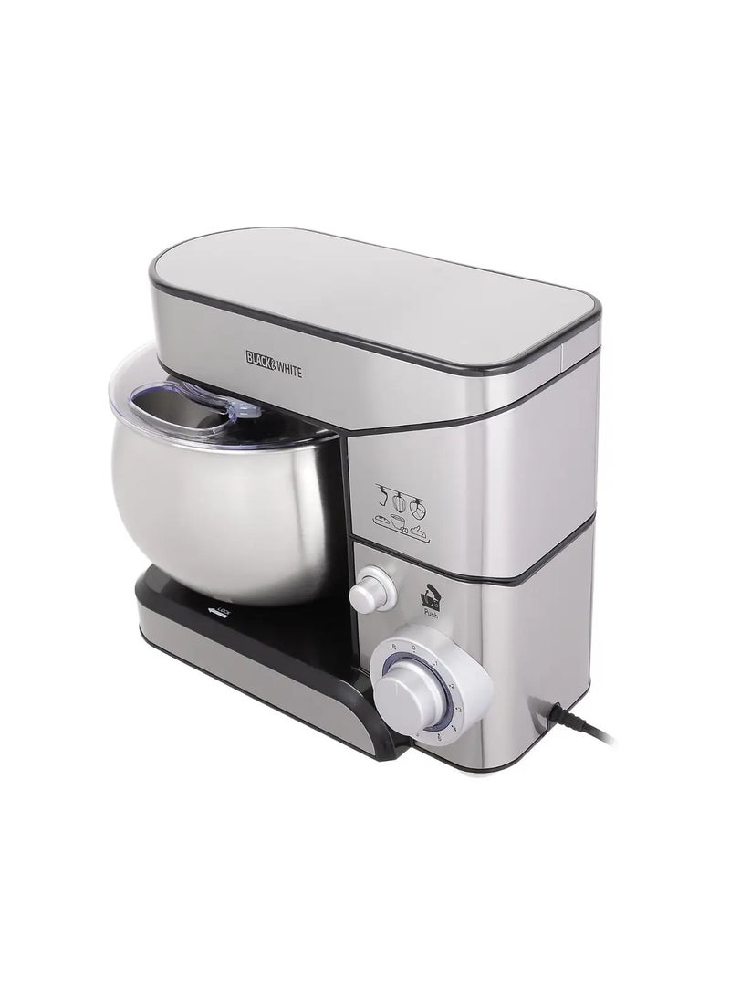Black & White - Black and White Mixer, 1200 Watts, 5 Liters, Sc-205, Multi-Use, Stainless Steel Bowl - Image 1