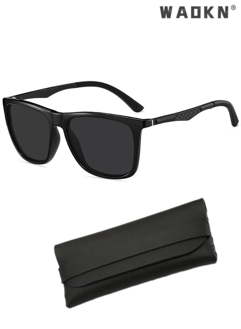 دبليو أيه أو كي أن نظارات شمسية مستقطبة للنساء والرجال، نظارات شمسية كلاسيكية للقيادة للسيدات، نظارات شمسية عصرية على شكل فراشة للنساء في الهواء الطلق، حماية 100% من الأشعة فوق البنفسجية 400 - Image 1