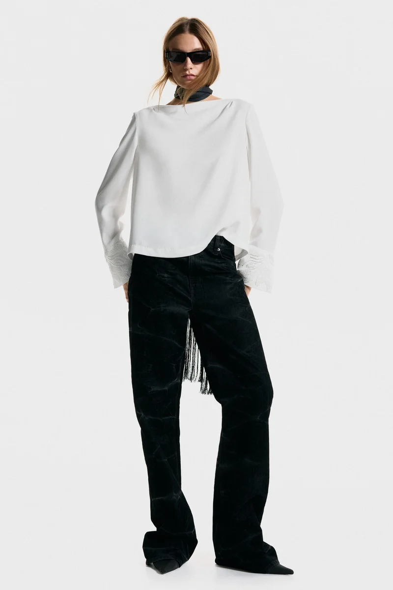 H&M Flocked jeans