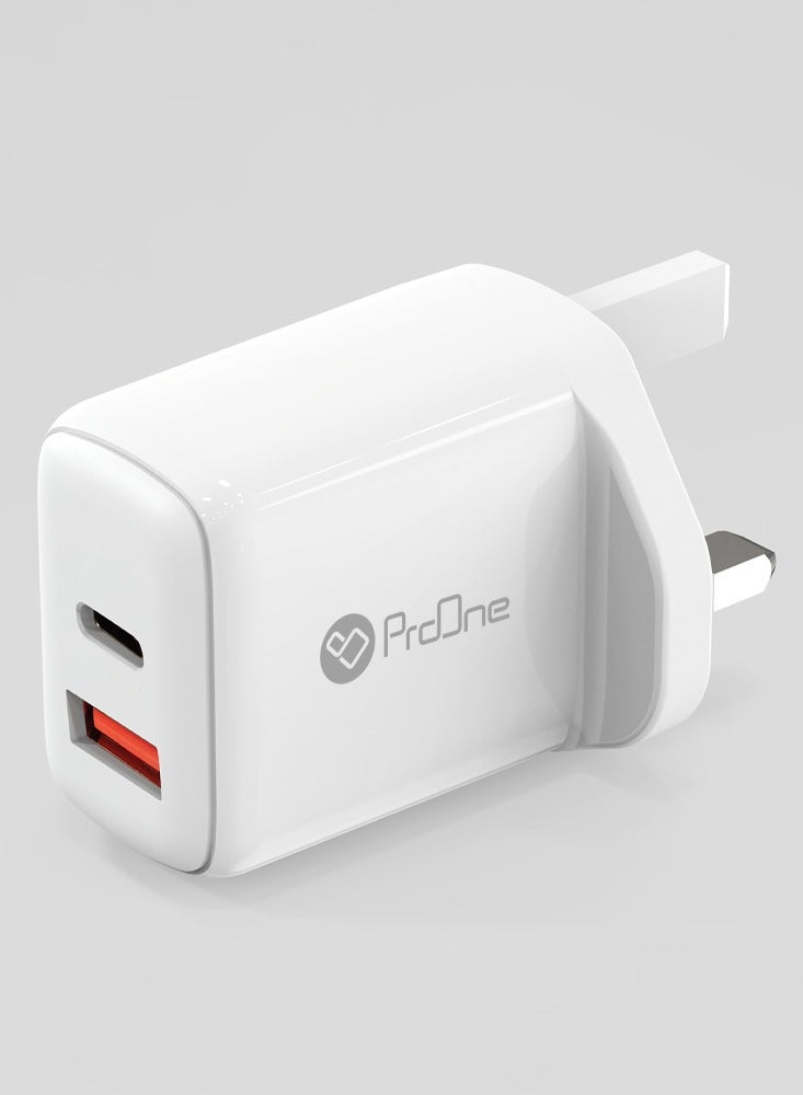 ProOne ProOne 20W  QC3.0 + PD Fast USB C Charger, Charging adapter, wall charger Type-C Power Plug, Universal Travel Adapter, USB-C Plug for Phone 15/15 Pro Max/15 Pro/15 Plus/14/13/12/11, ect  - Image 3
