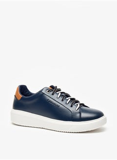 DUCHINI Men's Solid Lace-Up Low Ankle Sneakers  - Image 1