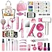 RedCrab Kids Beauty Salon Toy Set Girls Salon Hair Stylist Pretend Makeup Kit Includes Kids Hair Dryer Comb Makeup Bag and Other Accessories 38 Years Ideal Gift for Children - Image 2