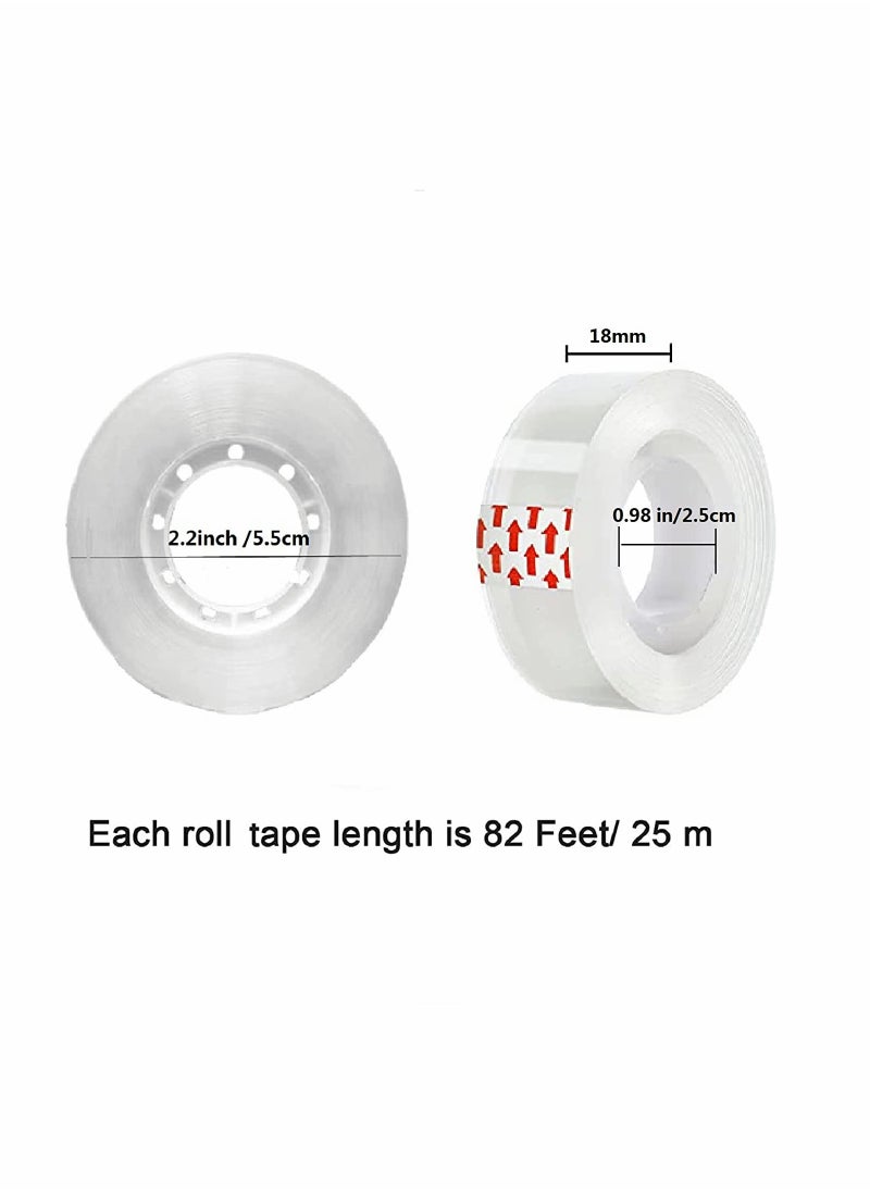 SYOSI 15 Rolls Transparent Stationery Tape SYOSI 1 Inch Core Clear Adhesive Tape For Office Home School  - Image 5
