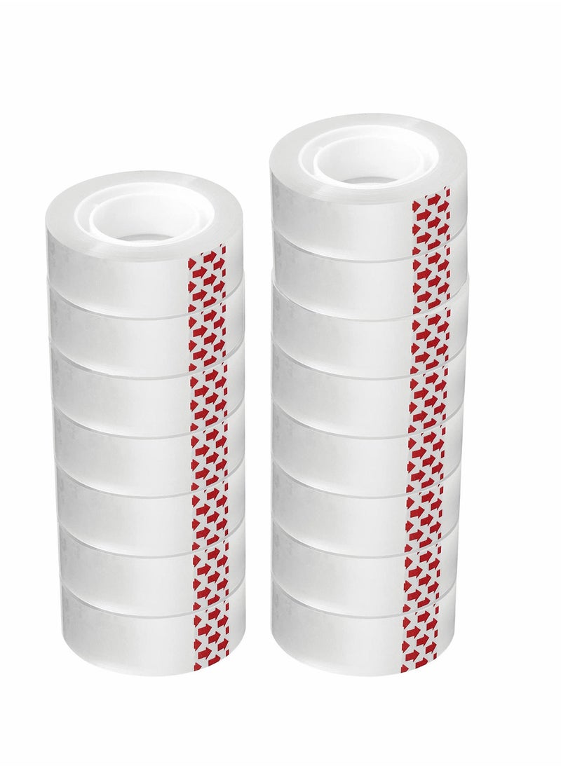 SYOSI 15 Rolls Transparent Stationery Tape SYOSI 1 Inch Core Clear Adhesive Tape For Office Home School  - Image 1